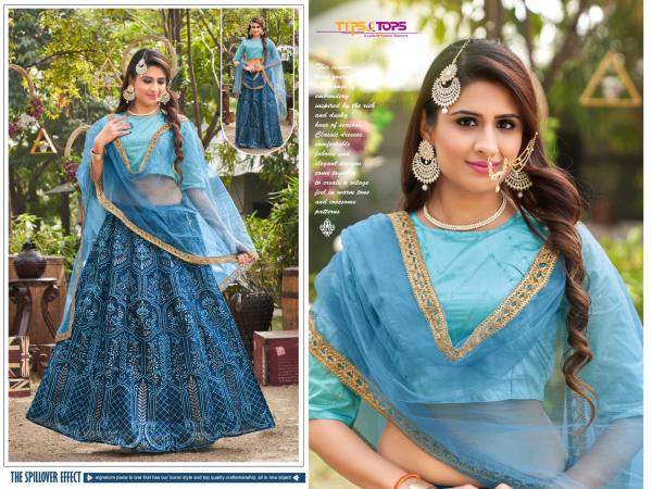 Tips Tops Lehnga Vol 2Viscose Chanderi Designer Lengha Suit